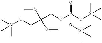 Phosphoric acid [2,2-dimethoxy-3-[(trimethylsilyl)oxy]propyl]bis(trimethylsilyl) ester Struktur