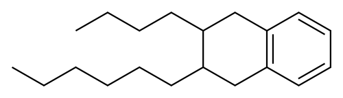2-Butyl-3-hexyl-1,2,3,4-tetrahydronaphthalene Structure