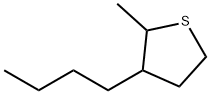 3-Butyltetrahydro-2-methylthiophene Structure