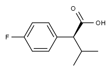 (S)-2-(4-FLUOROPHENYL)-3-METHYLBUTYRIC ACID Structure