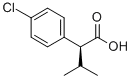 S-2-(4-氯苯基)-3-甲基丁酸 结构式
