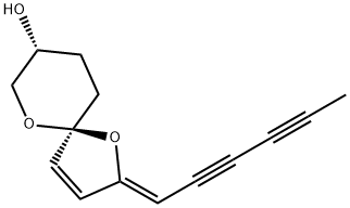 2-(2,4-Hexadiyn-1-ylidene)-1,6-dioxaspiro[4.5]dec-3-en-8-ol Structure