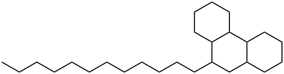 9-Dodecyltetradecahydrophenanthrene Struktur