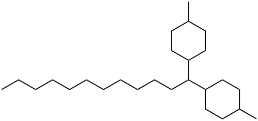 1,1'-Dodecylidenebis(4-methylcyclohexane) Structure