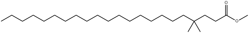 4,4-Dimethyldocosanoic acid methyl ester Structure