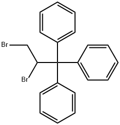 1,1',1''-(2,3-Dibromopropylidyne)tribenzene Struktur