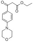 4-(4-MORPHOLINYL)-BETA-OXO-BENZENEPROPANOIC ACID ETHYL ESTER Structure