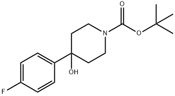 1-N-BOC-4-(4-FLUOROPHENYL)-4-HYDROXYPIPERIDINE Struktur