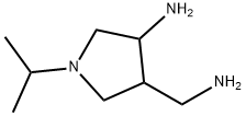3-Pyrrolidinemethanamine,  4-amino-1-(1-methylethyl)- Struktur