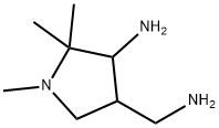 3-Pyrrolidinemethanamine,  4-amino-1,5,5-trimethyl- 结构式