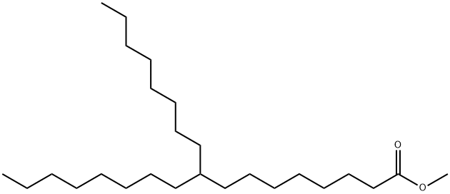 9-オクチルヘプタデカン酸メチル 化学構造式