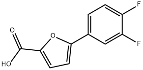5-(3,4-Difluorophenyl)-furan-2-carboxylic acid Struktur