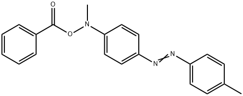 N-(Benzoyloxy)-N-methyl-4-[(4-methylphenyl)azo]benzenamine Structure