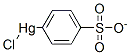 p-[クロロメルクリオ(II)]ベンゼンスルホン酸 化学構造式