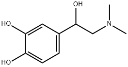 4-[2-(dimethylamino)-1-hydroxyethyl]pyrocatechol  Struktur