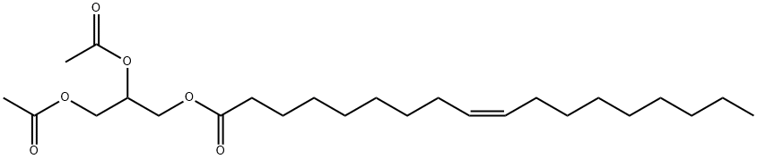 グリセロール1,2-ジアセタート3-[(Z)-9-オクタデセノアート] 化学構造式