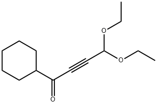 1-シクロヘキシル-4,4-ジエトキシ-2-ブチン-1-オン 化学構造式
