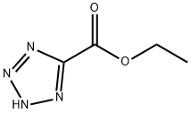 1H-テトラゾリル-5カルボン酸エチル　エステル 化学構造式