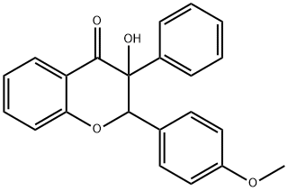 2,3-Dihydro-3-hydroxy-2-(4-methoxyphenyl)-3-phenyl-4H-1-benzopyran-4-one Struktur