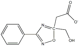Oxadiazole-5-methanol, 1,2,4-, 3-phenyl-, acetate Structure