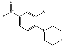 4-モルホリノ-3-クロロ-1-ニトロベンゼン 化学構造式