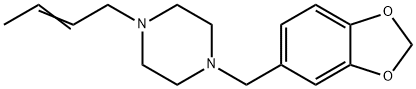 1-(2-Butenyl)-4-[(1,3-benzodioxol-5-yl)methyl]piperazine Struktur
