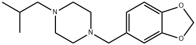 4-[(1,3-Benzodioxol-5-yl)methyl]-1-isobutylpiperazine Struktur