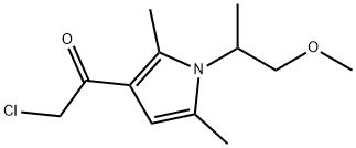 Ethanone, 2-chloro-1-[1-(2-methoxy-1-methylethyl)-2,5-dimethyl-1H-pyrrol-3-yl]- (9CI) Structure