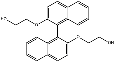 2,2'-BIS(2-HYDROXYETHOXY)-1,1'-BINAPHTHYL 结构式