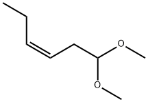 (Z)-1,1-ジメトキシ-3-ヘキセン 化学構造式