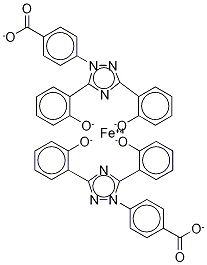 鉄酸デフェラシロックス(III)三カリウム錯体メタン酸水和物 化学構造式