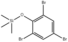トリメチル(2,4,6-トリブロモフェノキシ)シラン 化学構造式