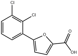 5-(2,3-ジクロロフェニル)フラン-2-カルボン酸 化学構造式