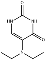 5-(二乙氨基)尿嘧啶 结构式