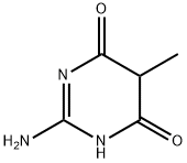 2-アミノ-5-メチル-4,6(1H,5H)-ピリミジンジオン 化学構造式