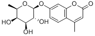 4-甲基香豆素基-Β-D-吡喃岩藻糖苷, 55487-93-9, 结构式
