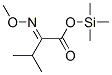 2-(メトキシイミノ)-3-メチルブタン酸トリメチルシリル 化学構造式