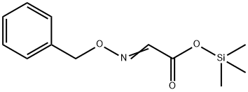 [(ベンジルオキシ)イミノ]酢酸トリメチルシリル 化学構造式
