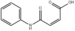 (Z)-4-アニリノ-4-オキソ-2-ブテン酸 化学構造式