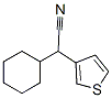 α-シクロヘキシル-3-チオフェンアセトニトリル 化学構造式