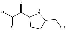 Ethanone, 2,2-dichloro-1-[5-(hydroxymethyl)-2-pyrrolidinyl]- (9CI) Structure