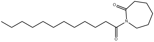 Hexahydro-1-(1-oxododecyl)-2H-azepin-2-one Struktur