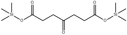Heptanedioic acid, 4-oxo-, bis(trimethylsilyl) ester Struktur