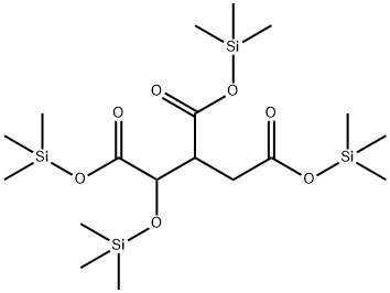 1-(Trimethylsiloxy)-1,2,3-propanetricarboxylic acid tris(trimethylsilyl) ester Struktur