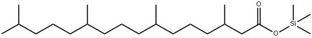 3,7,11,15-Tetramethylhexadecanoic acid trimethylsilyl ester Struktur