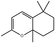 6,7,8,8a-テトラヒドロ-2,5,5,8a-テトラメチル-5H-1-ベンゾピラン 化学構造式