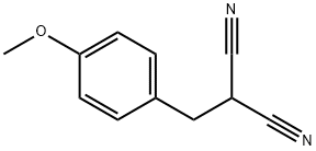 (4-メトキシベンジル)マロノニトリル 化学構造式
