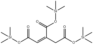 (Z)-1-Propene-1,2,3-tris(carboxylic acid trimethylsilyl) ester Struktur
