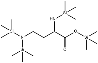 4-[ビス(トリメチルシリル)アミノ]-2-[(トリメチルシリル)アミノ]ブタン酸トリメチルシリル 化学構造式