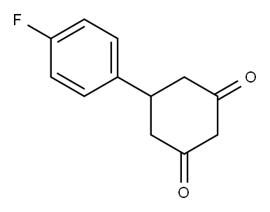 5-(4-FLUOROPHENYL)CYCLOHEXANE-1,3-DIONE Structure